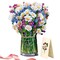 Mother's Day Gift 3D Up Flower Bouquet and Pop Up Flower Greeting Cards